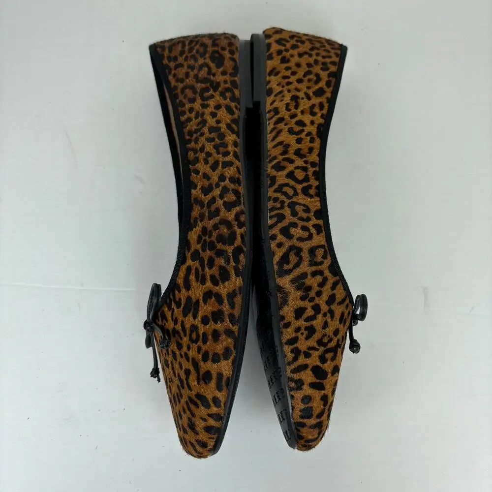 Sam Edelman Alie Ballet Flats 13M calf hair leopard cheetah animal